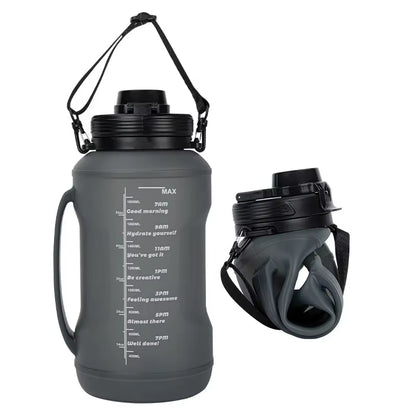 Hydraflex™ 2L Foldable Silicone Water Bottle – Ultimate Sports & Outdoor Hydration