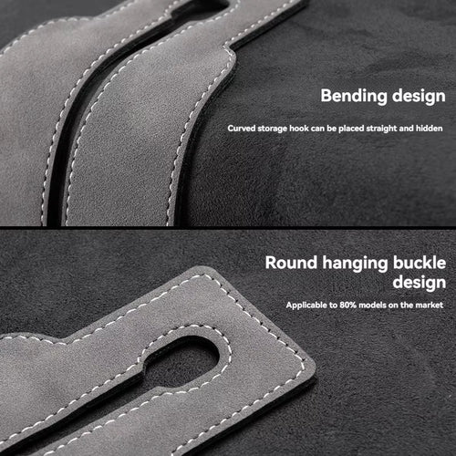 Suede Double Hook Rear Seat Backrest Hook Car Interior Organizer Accessories for Changan CS35 plus CS55 plus CS75 plus Eado