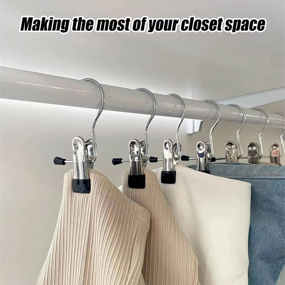 SpaceSaver 360° Rotating Boot Hanger – Portable & Space-Saving Stainless Steel Clip for Closet & Travel