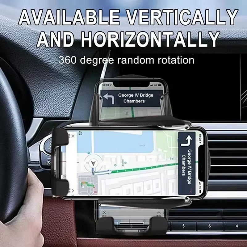 AutoGrip Wireless Car Charger – Infrared Sensor Mount & Fast Charging Stand for iPhone & Samsung