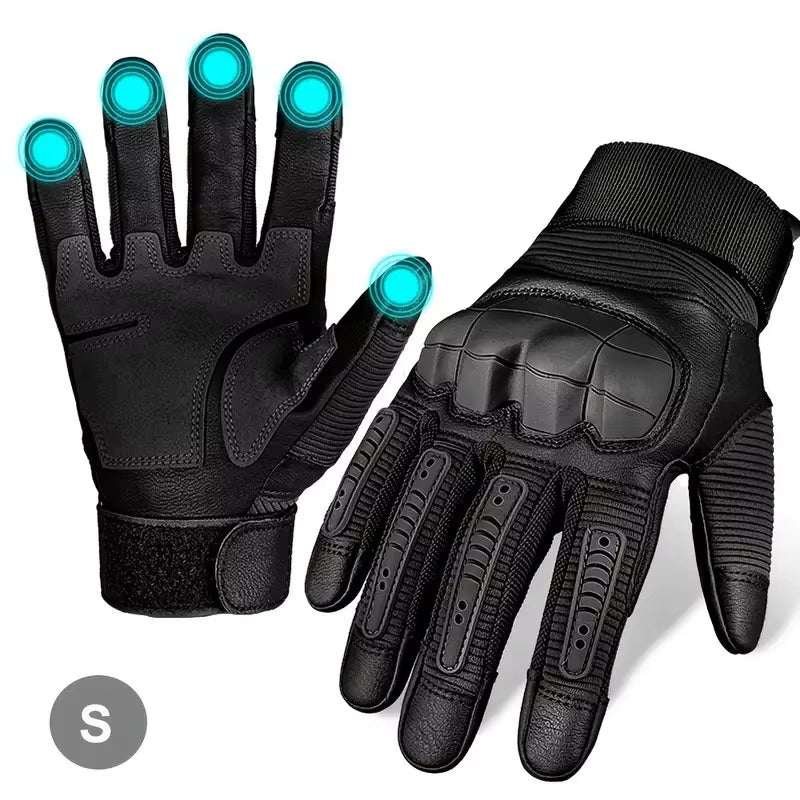 1 Pair Motorcycle Cycling Gloves for Men and Women, Touchscreen Tactical Fingerless Gloves for Work Outdoor Sport, Rock Climbing