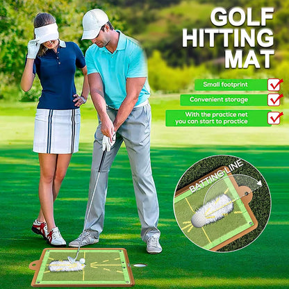 SwingPerfect Golf Training Mat – Portable Swing Detection & Impact Tracing Aid for Better Golf Shots