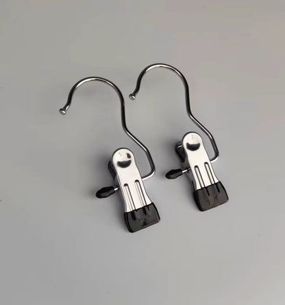 SpaceSaver 360° Rotating Boot Hanger – Portable & Space-Saving Stainless Steel Clip for Closet & Travel