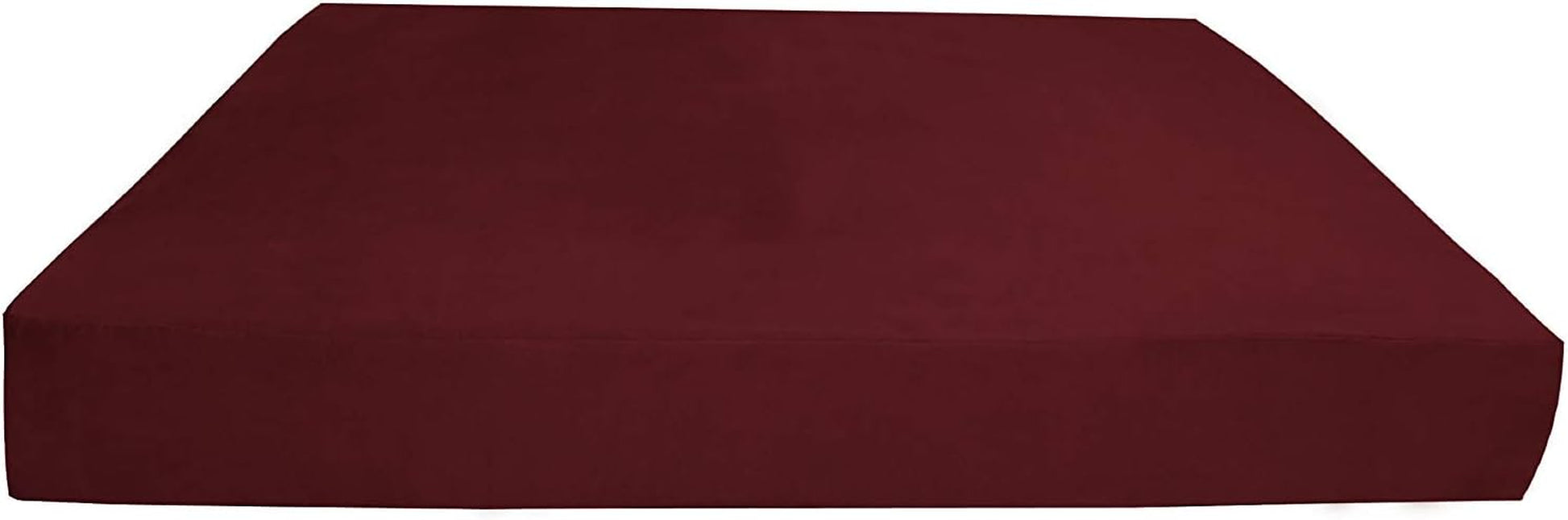 7" Pillow Top Orthopedic Dog Bed for Large and Extra Large Breed Dogs (Sleek Edition) (Giant (60 X 48 X 7), Burgundy)