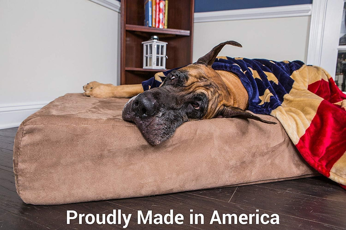 7" Pillow Top Orthopedic Dog Bed for Large and Extra Large Breed Dogs (Sleek Edition) (Giant (60 X 48 X 7), Burgundy)