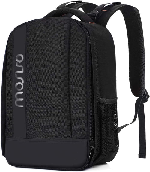 Camera Backpack, Dslr/Slr/Mirrorless Photography Camera Case Buffer Padded Shockproof Camera Bag with Customized Modular Inserts&Tripod Holder Compatible with Canon,Nikon,Sony Etc, Black