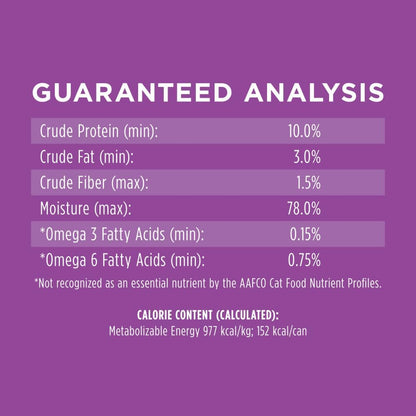 Grain Free Wet Cat Food Pate, Original Recipe Natural Canned Cat Food