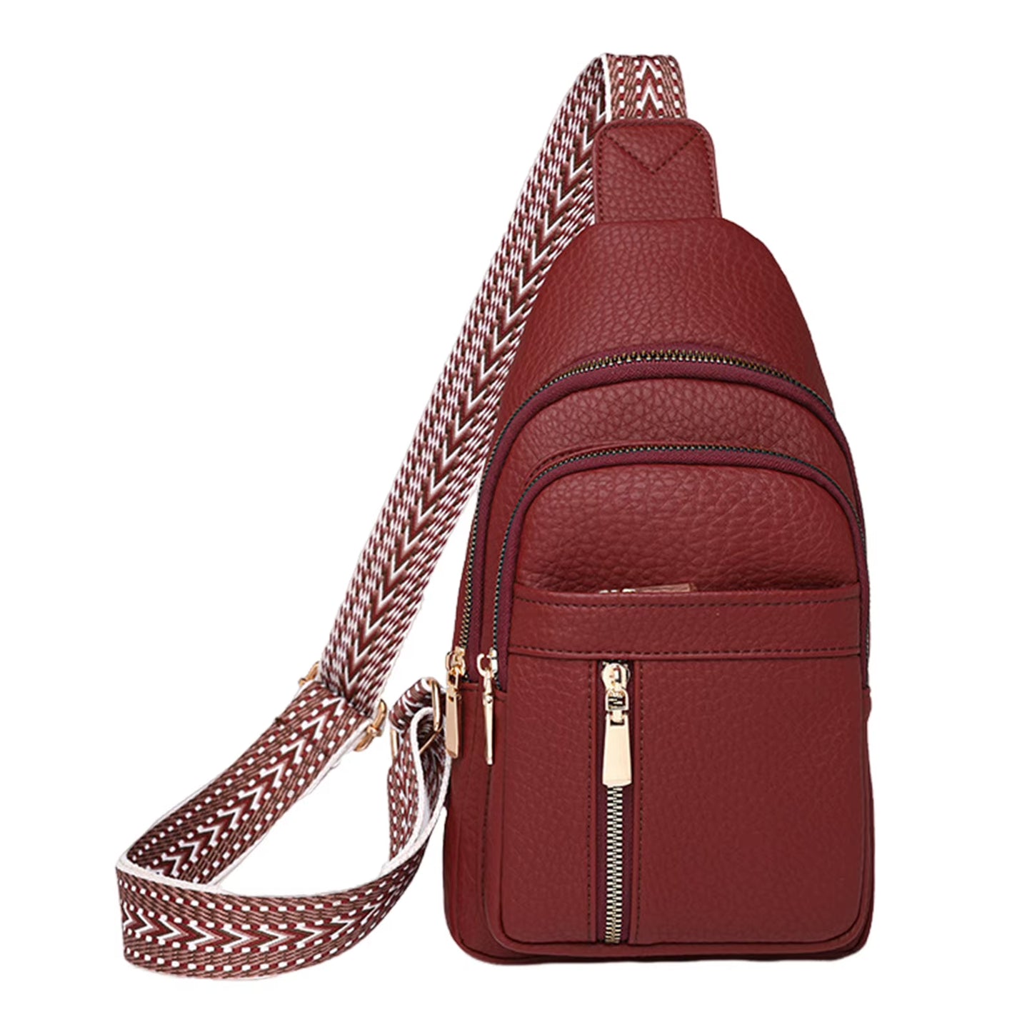 UrbanChic Crossbody – Waterproof PU Leather Chest & Shoulder Bag for Women on the Go